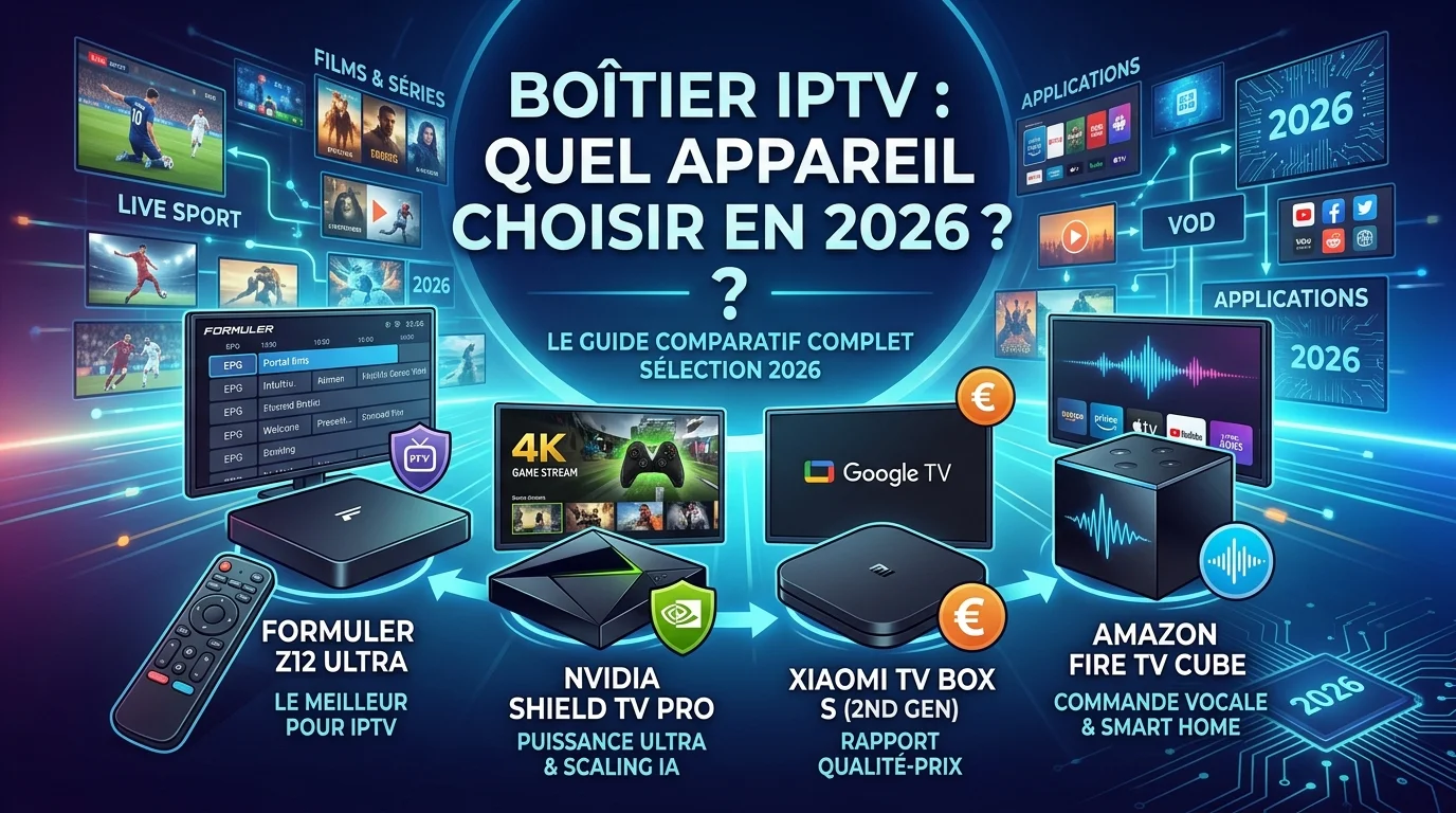 Boîtier IPTV — comparatif des appareils pour regarder l'IPTV en 4K