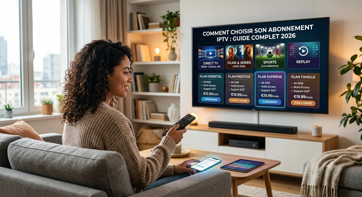 Comment choisir son abonnement IPTV — critères pour bien choisir un abonnement IPTV 4K en France