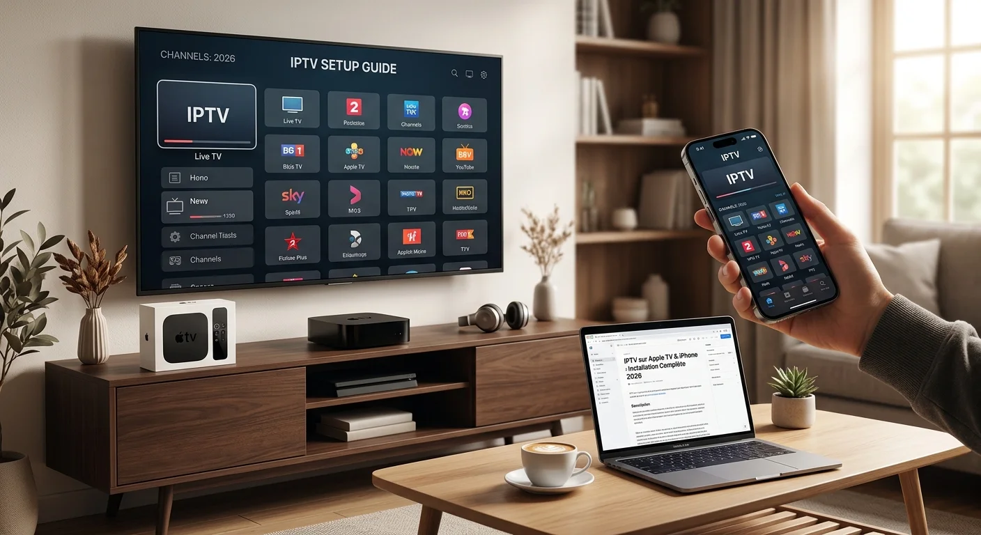 IPTV Apple TV et iPhone — installer un abonnement IPTV en 4K sur Apple TV, iPhone et iPad