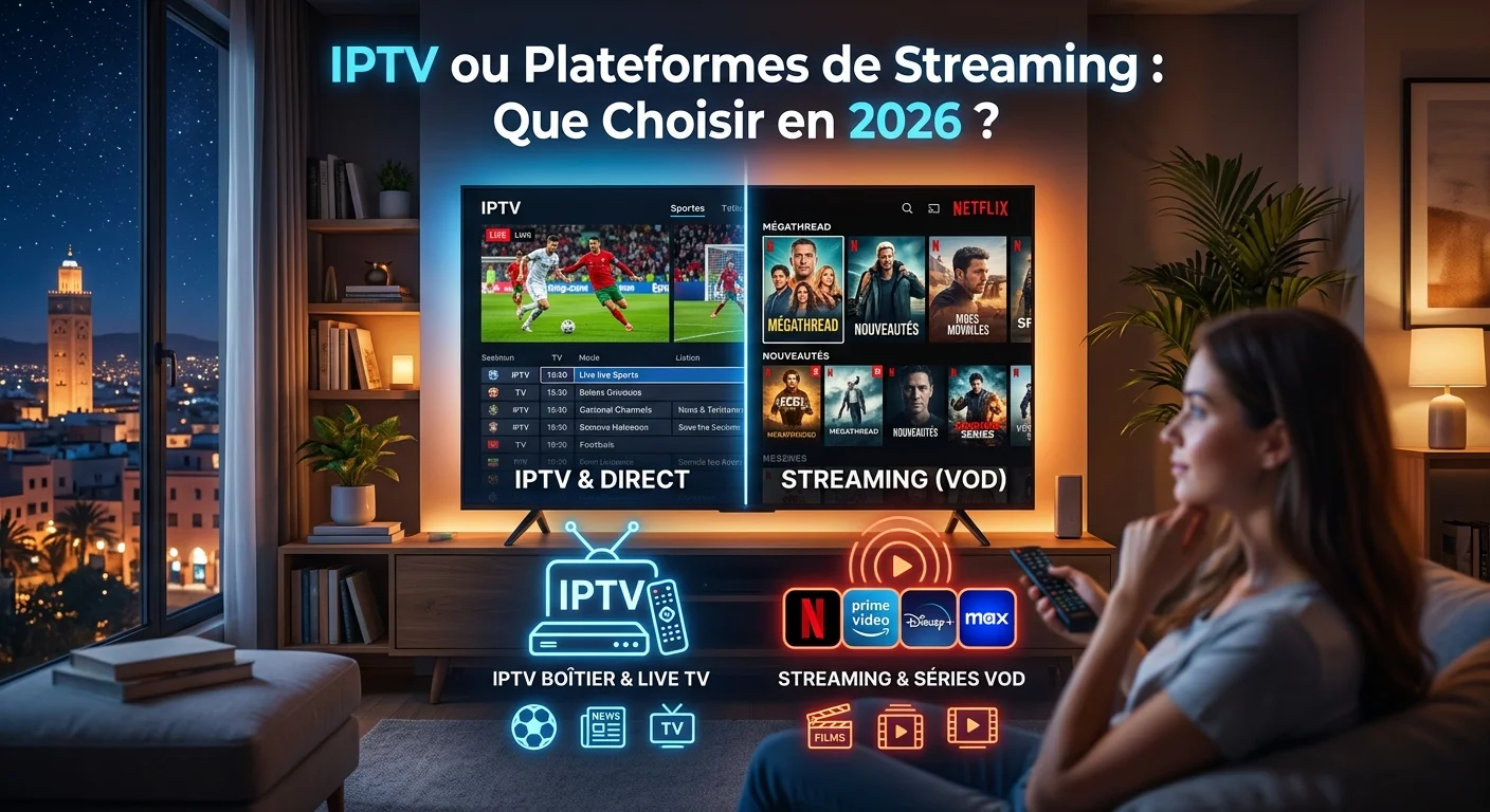IPTV ou plateformes de streaming — comparatif du prix, du catalogue et de la souplesse