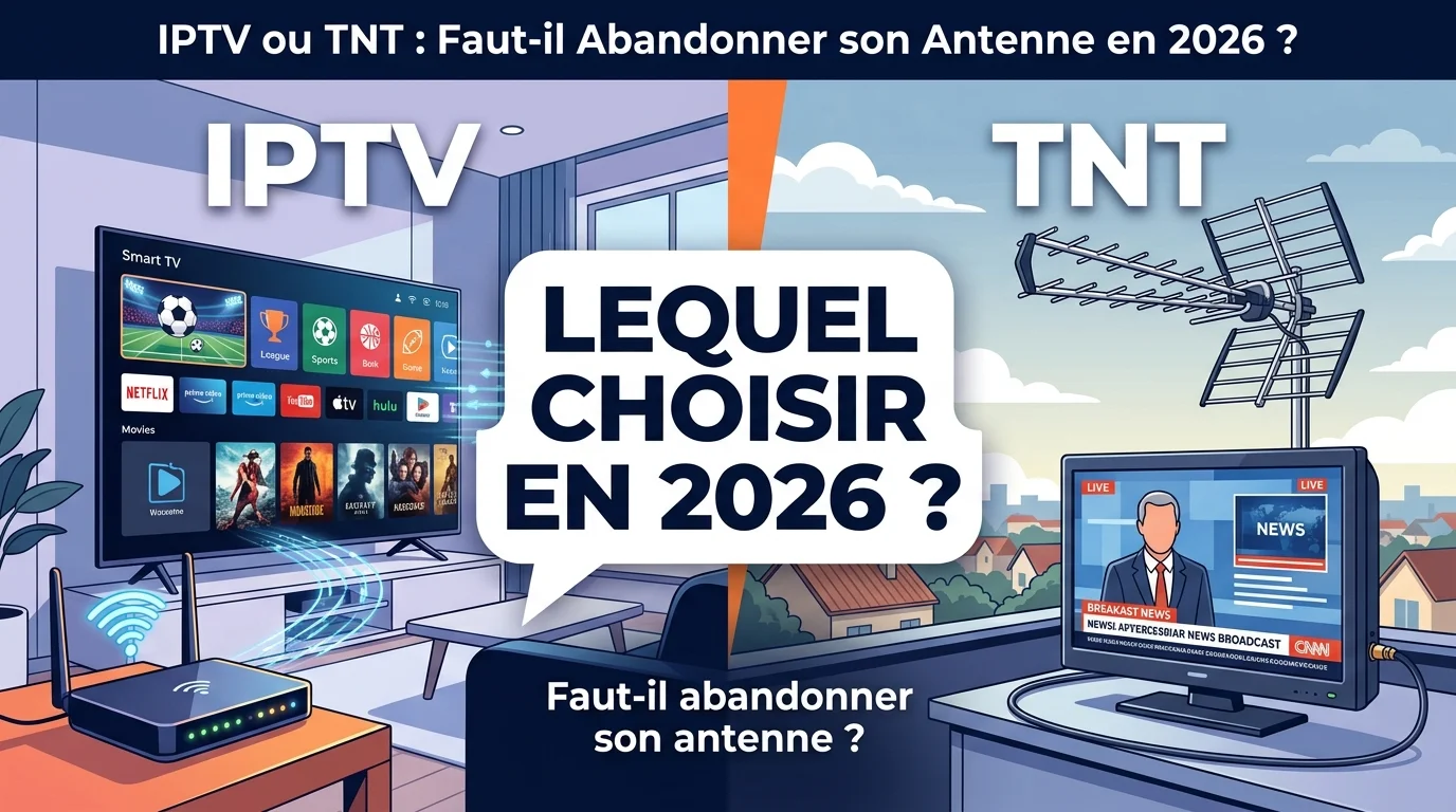 IPTV ou TNT — comparatif entre la télévision hertzienne et un abonnement IPTV en 4K