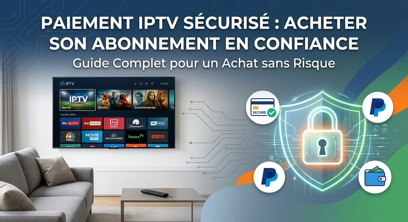 Paiement IPTV sécurisé — acheter son abonnement IPTV en ligne en toute confiance